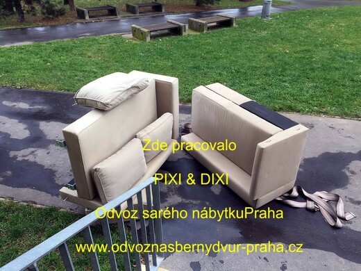 Odvoz gauče Praha, odvoz sedačky na skládku Praha